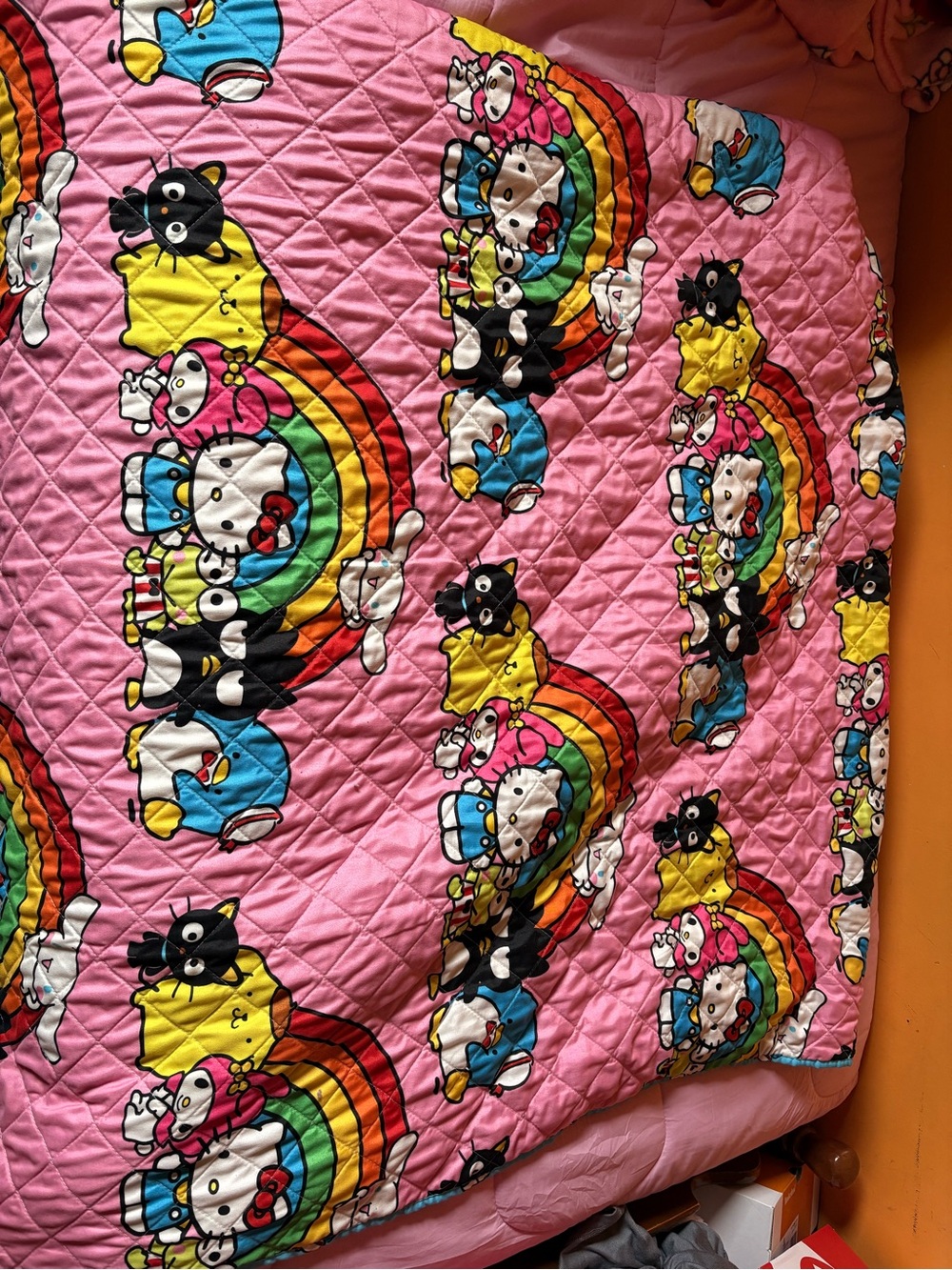 Sanrio hello kitty quilted blanket full size